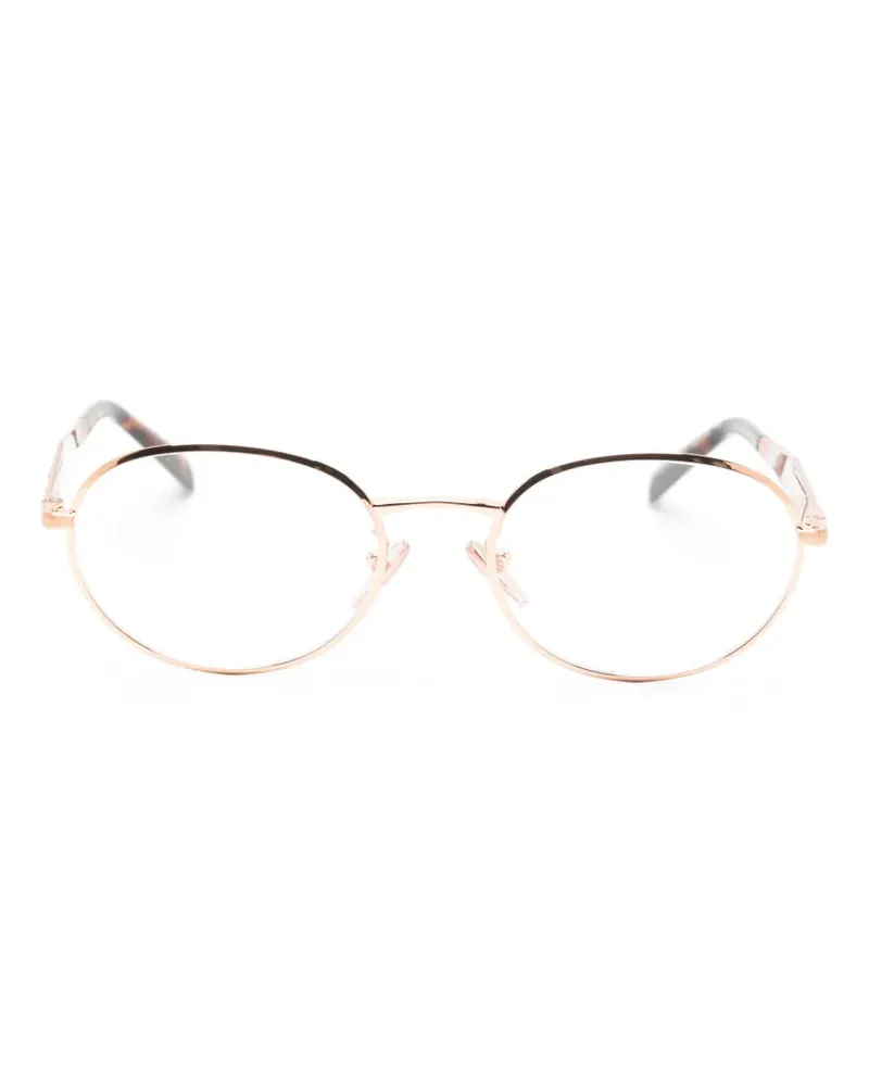 Prada Brille mit ovalem Gestell - Rosa Rosa