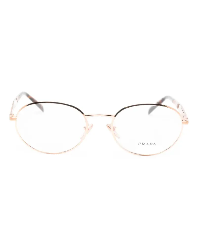 Prada Brille mit ovalem Gestell - Rosa Rosa