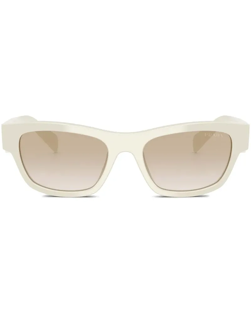 Prada Sonnenbrille mit eckigem Gestell - Nude Nude
