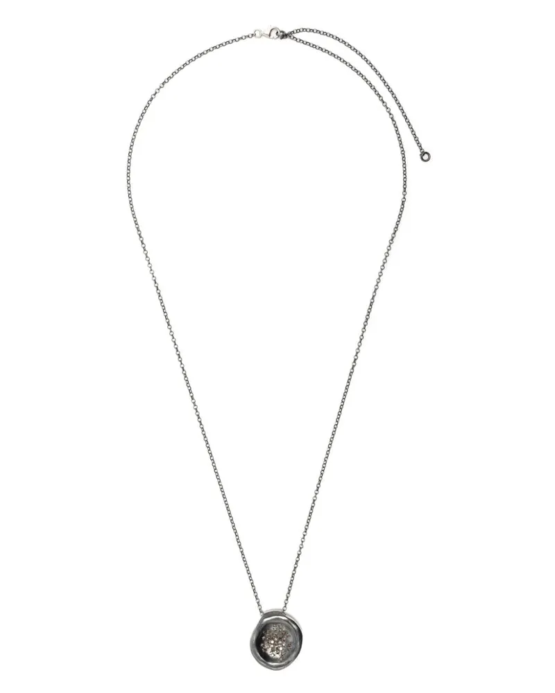 Rosa Maria Halskette aus Sterlingsilber mit Diamanten Silber