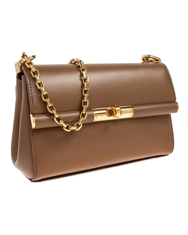 Dolce & Gabbana Mini Marlene City Tote Bag mit Kettenriemen - Braun Braun