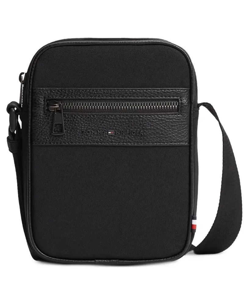 Tommy Hilfiger Schultertasche mit Logo-Schild - Schwarz Schwarz