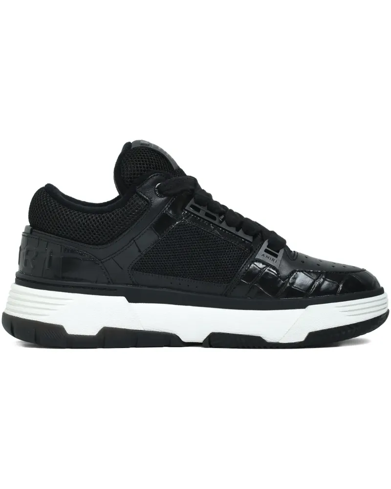 Amiri Sneakers mit Kroko-Optik - Schwarz Schwarz