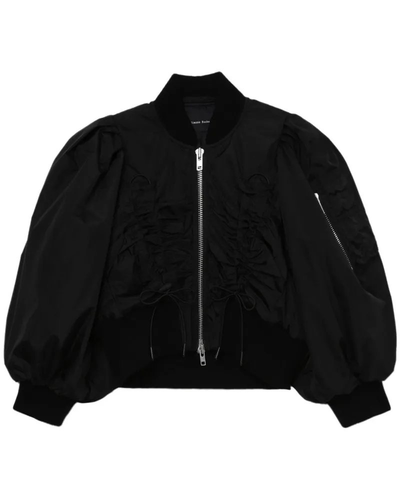 Simone Rocha Bomberjacke im Cropped-Design Schwarz