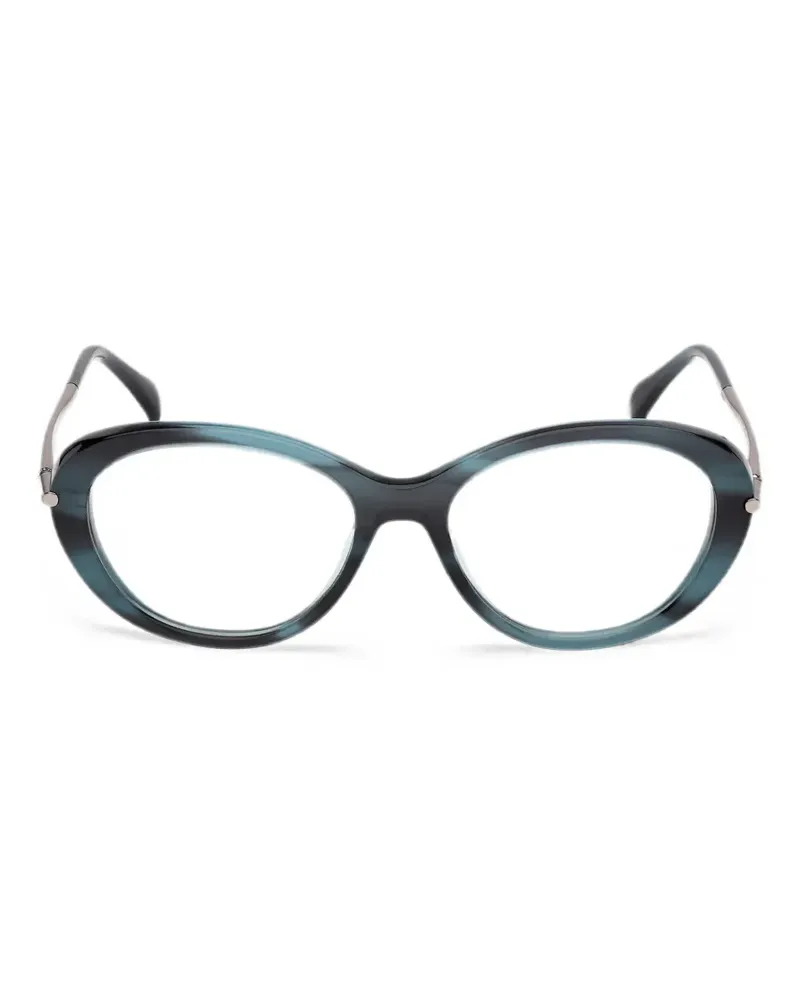 Max Mara Brille mit ovalem Gestell - Blau Blau