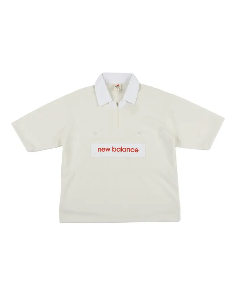 New Balance Poloshirt mit Reißverschluss - Nude Nude