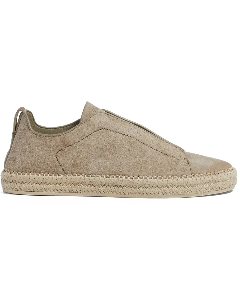 Ermenegildo Zegna Triple Stitch Espadrilles - Nude Nude
