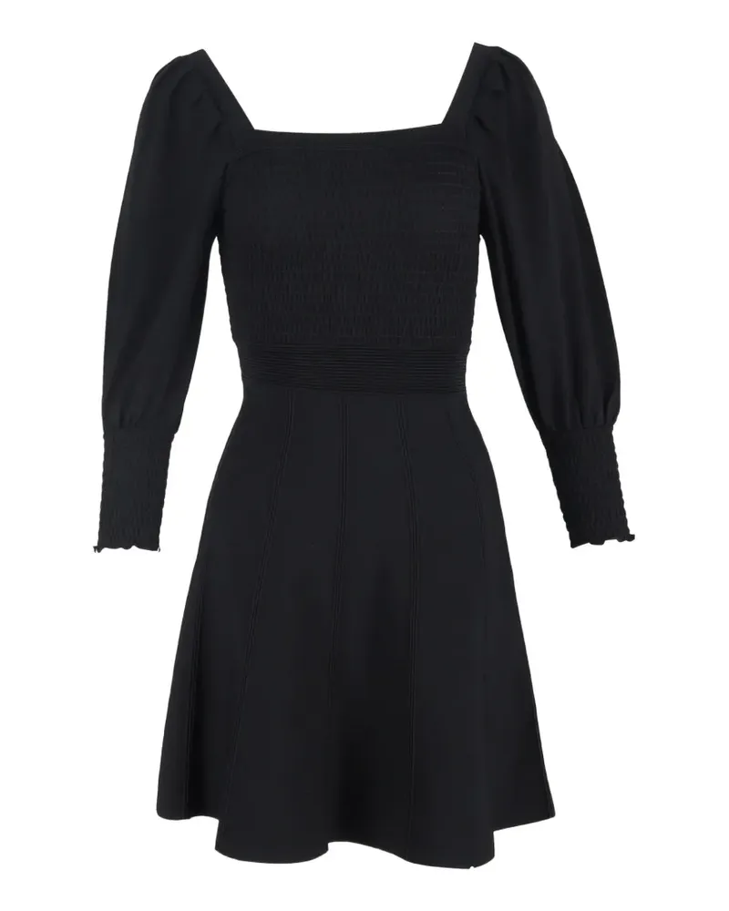 Sandro Ornela smocked mini dress - Schwarz Schwarz