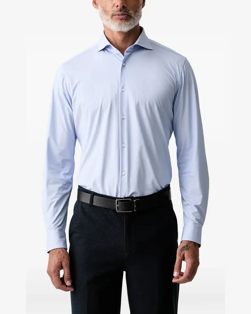 JOOP! spread-collar long-sleeve shirt - Blau Blau