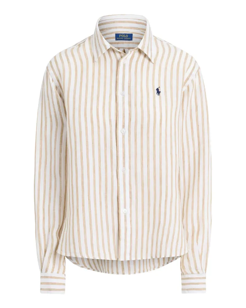 Ralph Lauren Gestreiftes Hemd - Weiß Weiß