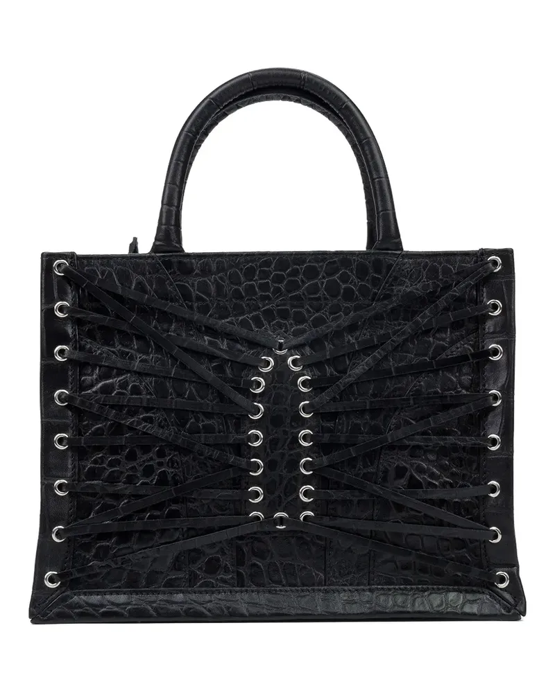 WHO DECIDES WAR Tote Bag mit Kordelzug - Schwarz Schwarz