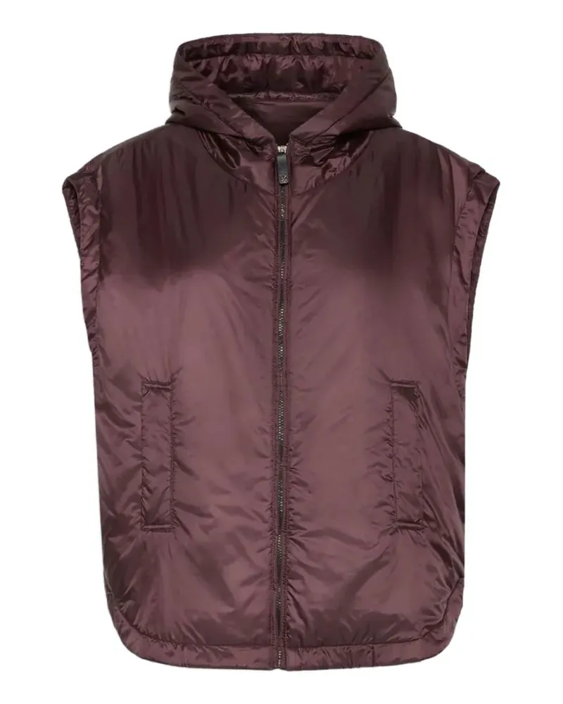 Max Mara hooded gilet - Violett Violett