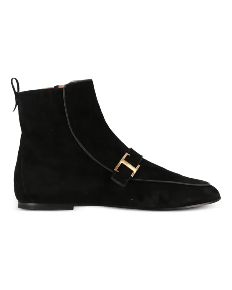 TOD'S T Timeless suede boots - Schwarz Schwarz