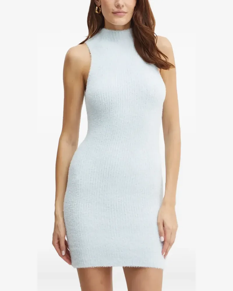 Guess Ärmelloses Kleid mit Stehkragen - Blau Blau