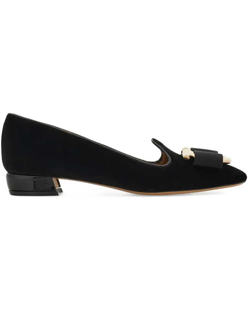 Ferragamo Pumps mit Gancini-Detail - Schwarz Schwarz