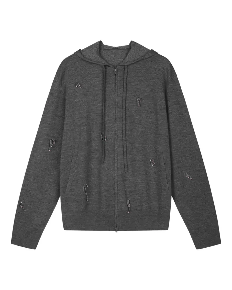 JNBY Gestrickter Hoodie - Grau Grau