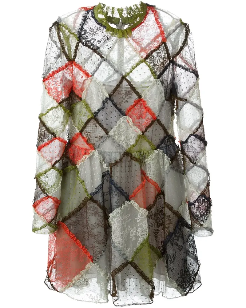 Valentino Garavani lace panel dress - Mehrfarbig Mehrfarbig