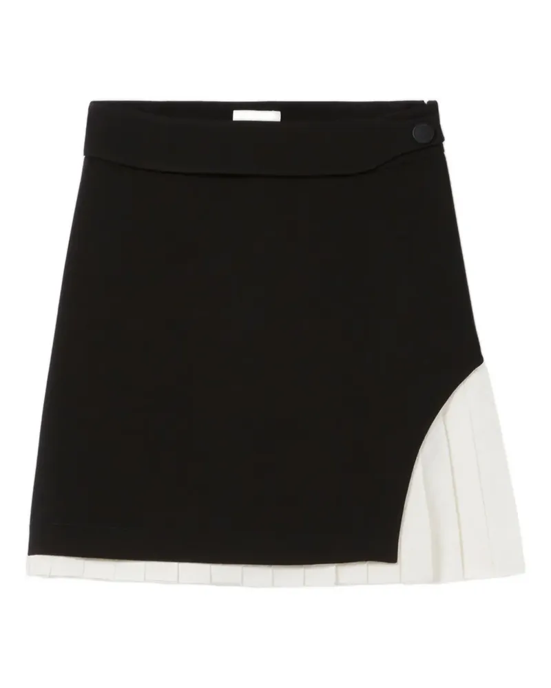 Claudie Pierlot Minirock mit Falten - Schwarz Schwarz
