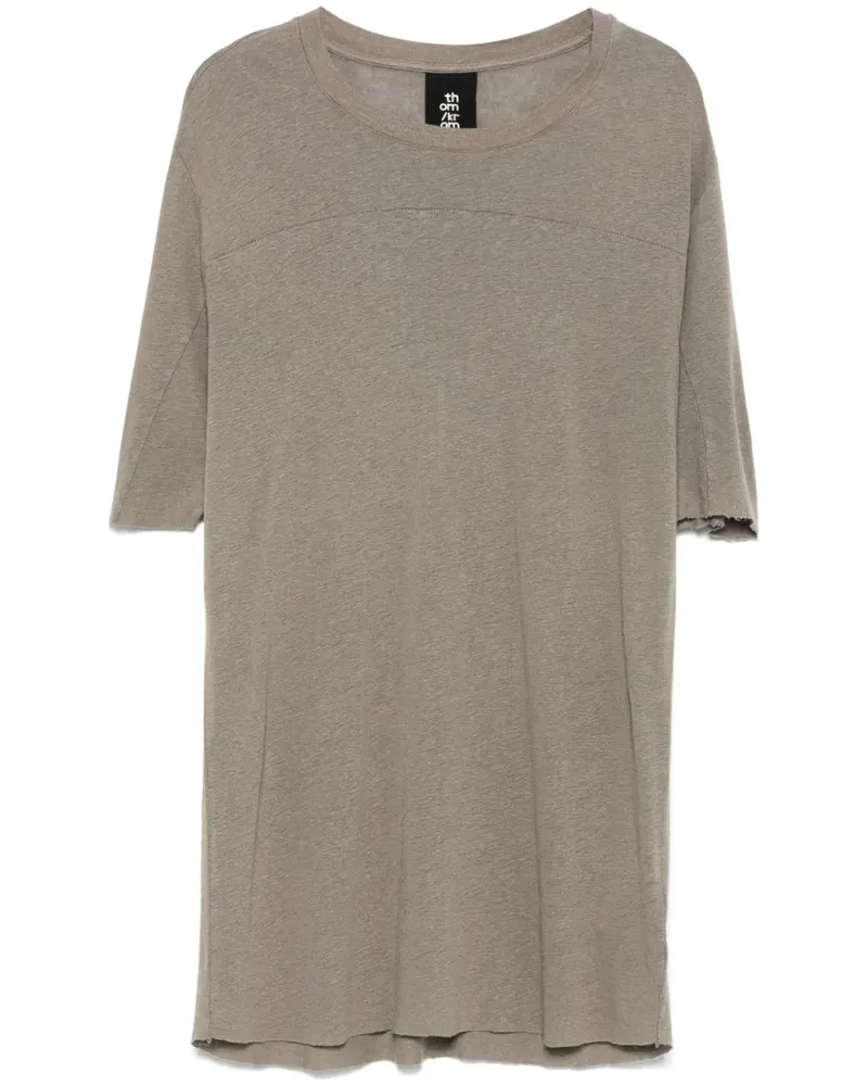 THOM KROM T-Shirt mit rundem Ausschnitt - Grau Grau