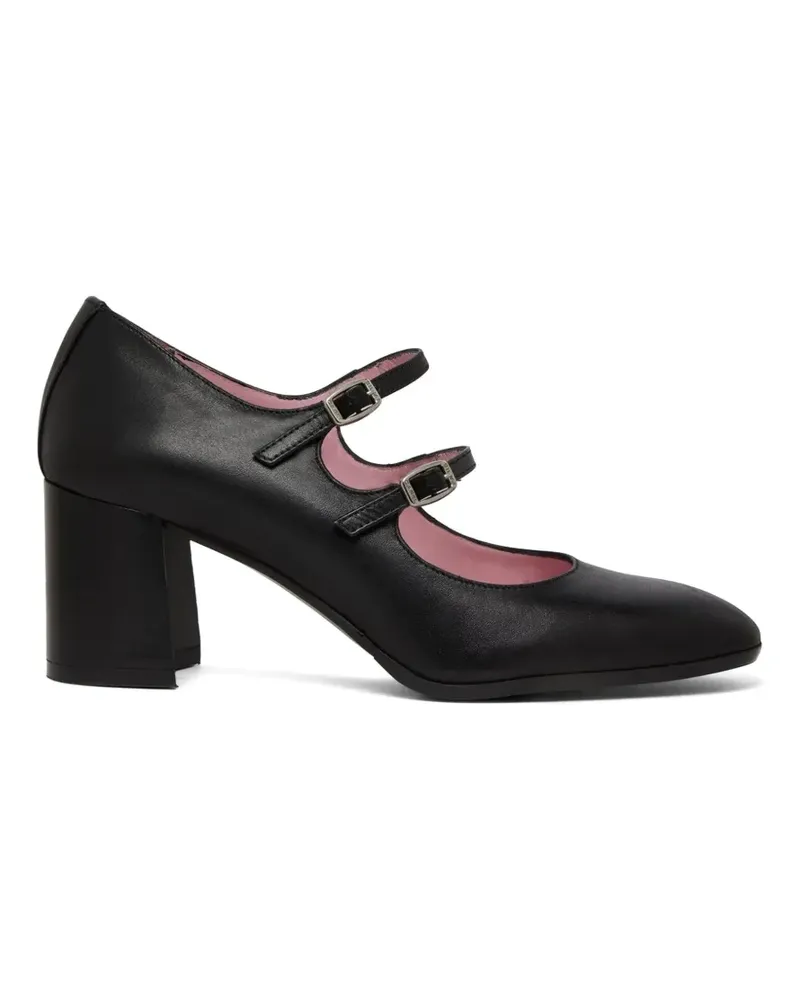 Carel Alice Pumps mit Doppelriemen - Schwarz Schwarz