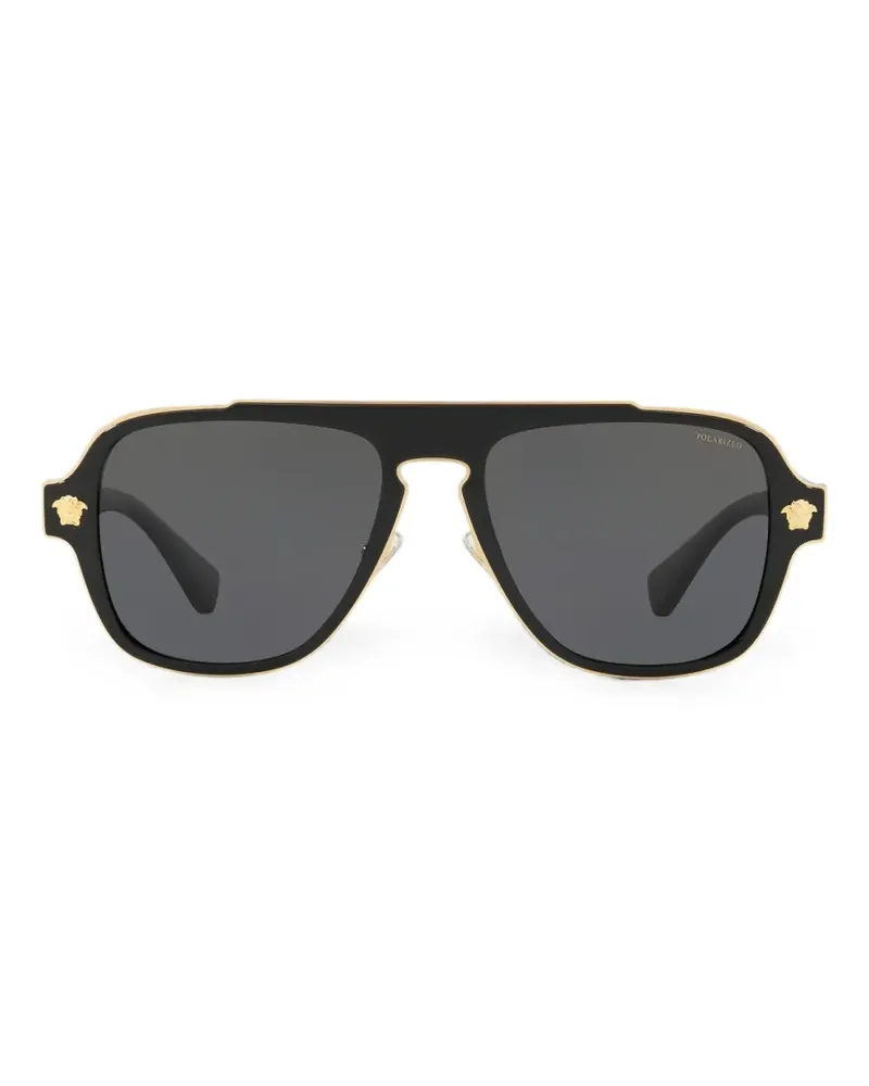 Versace Medusa pilot sunglasses - Schwarz Schwarz