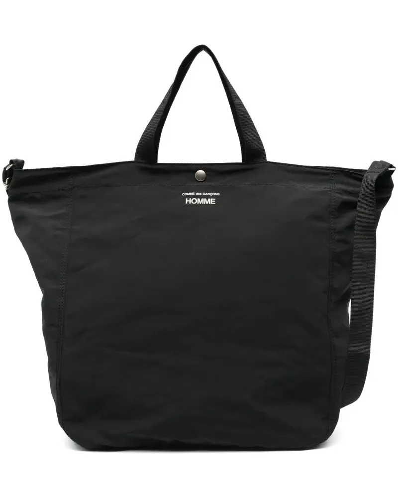 Comme des Garçons Handtasche mit Logo-Print - Schwarz Schwarz