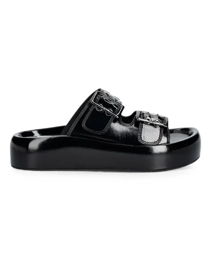 Buffalo Evelyn Ari RIV Sandalen mit Schnallenverschluss - Schwarz Schwarz