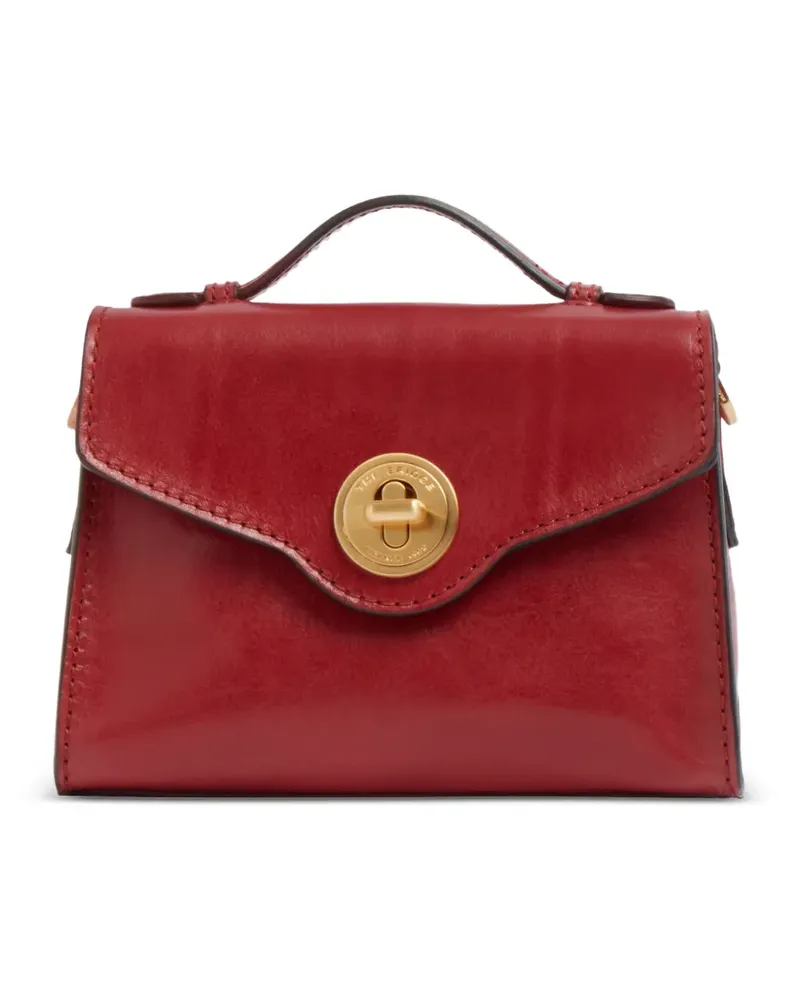 The Bridge twist-lock leather mini bag - Rot Rot