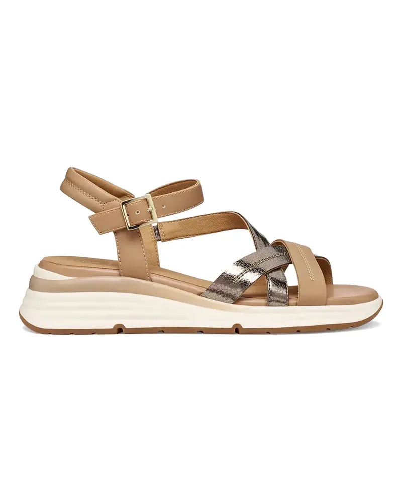 Geox elowynne crossover-strap sandals - Braun Braun