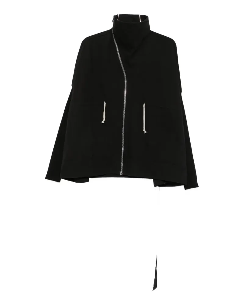 DRKSHDW by Rick Owens asymmetric-zip funnel-neck sweatshirt - Schwarz Schwarz