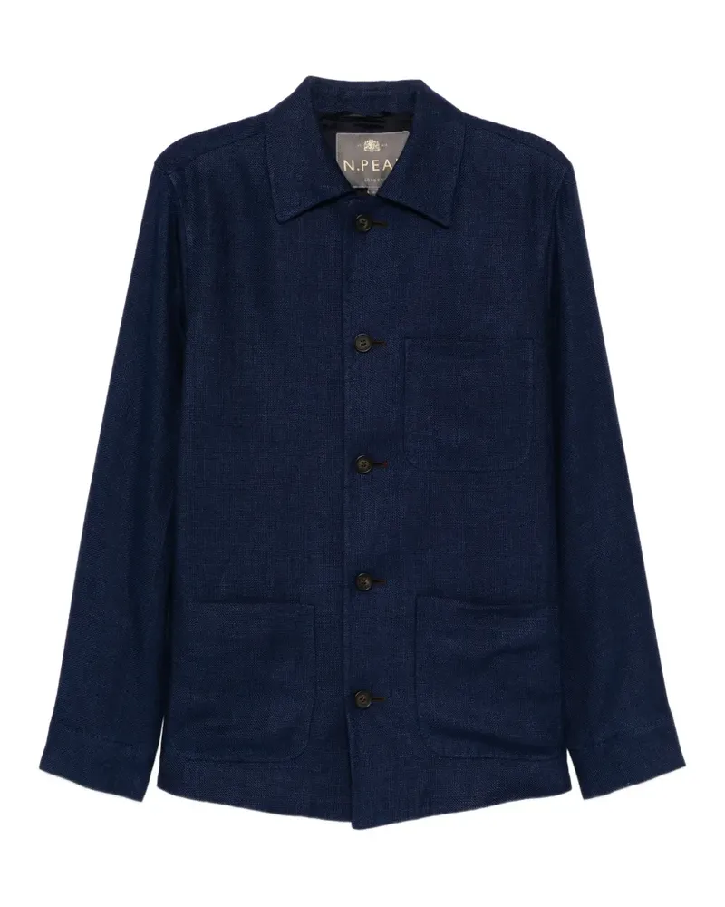 N.Peal Tucci Hemdjacke - Blau Blau