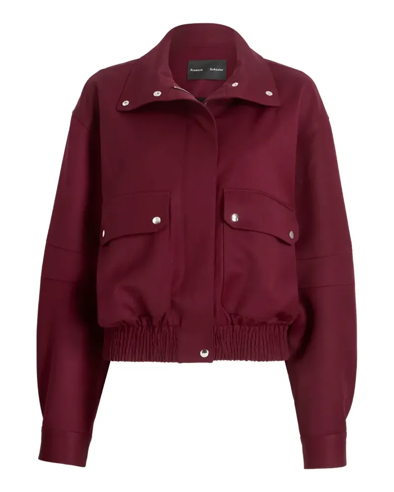 Proenza Schouler Aviva jacket in wool gabardine - Rot Rot