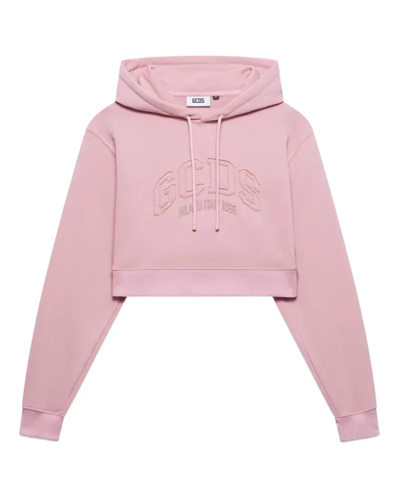 GCDS Hoodie mit Logo-Stickerei - Rosa Rosa
