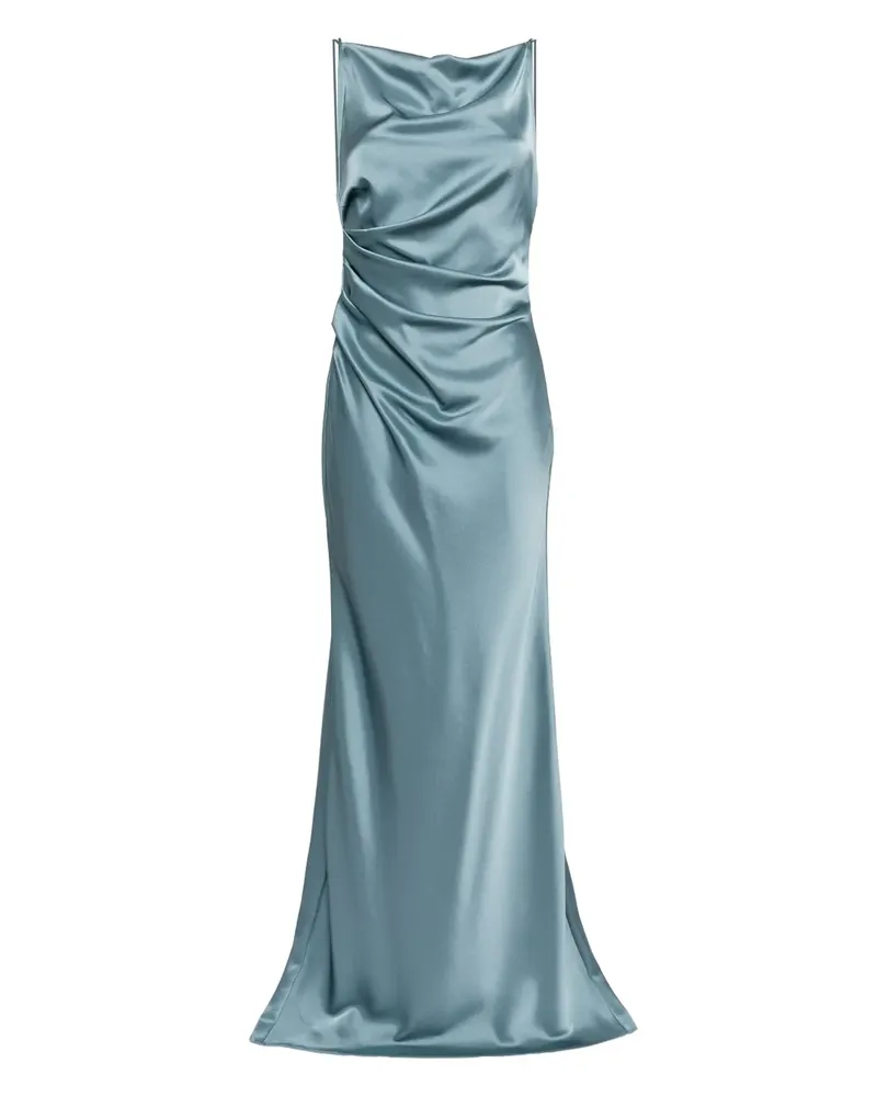 Amsale Kleid mit Spaghettiträgern - Blau Blau