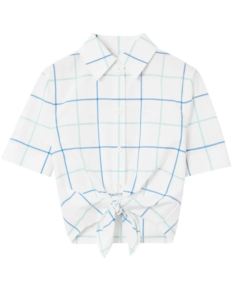 Burberry Kariertes Hemd - Weiß Weiß