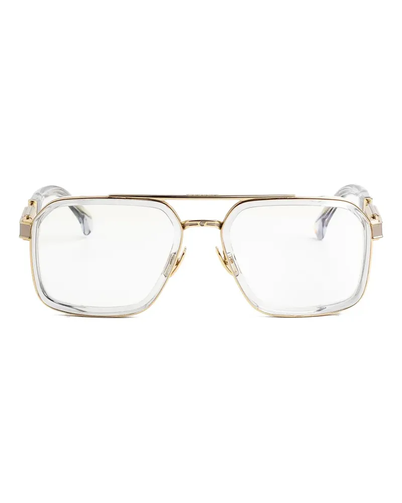 Carrera Titanio 02 square-frame glasses - Gold Gold
