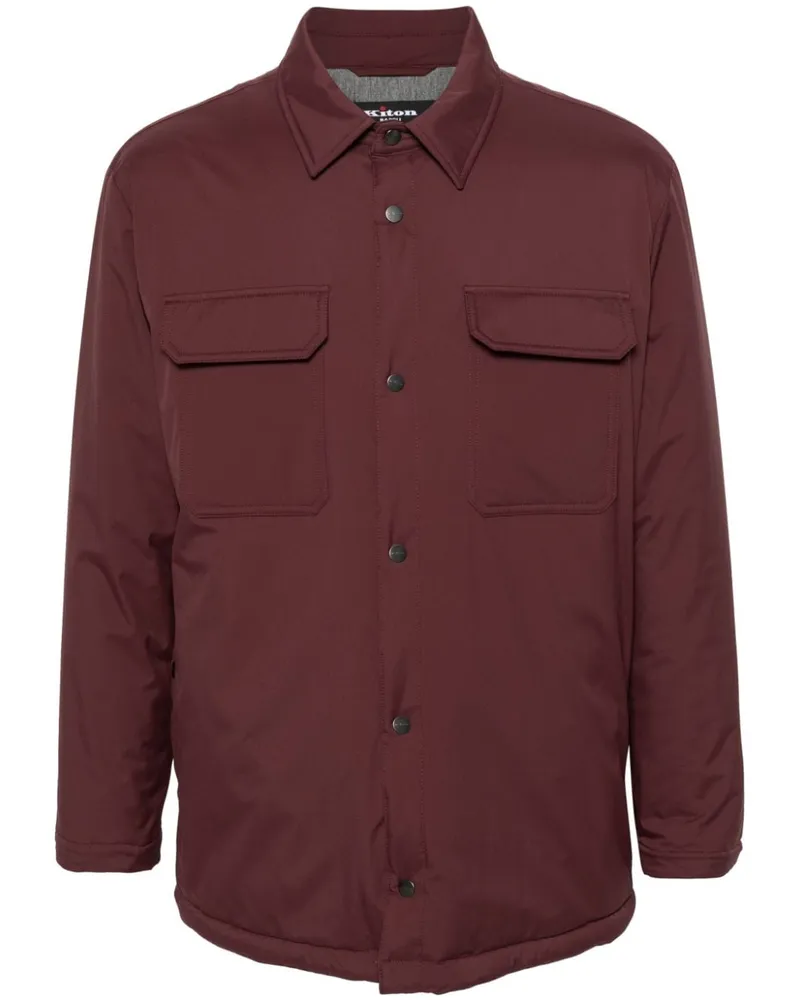 Kiton Langärmelige Hemdjacke - Rot Rot