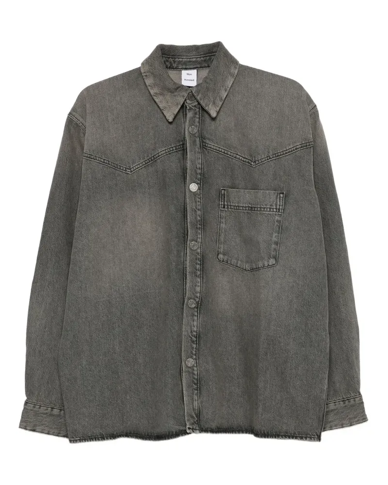Won Hundred Zayne denim shirt - Grau Grau