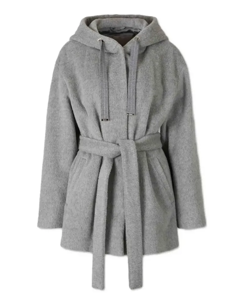 Herno Kapuzenjacke mit Gürtel - Grau Grau
