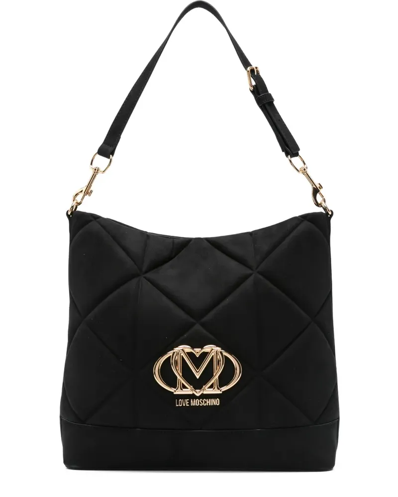 Moschino Gesteppte Tote Bag - Schwarz Schwarz