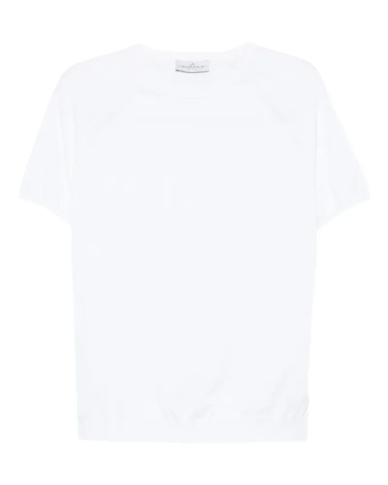 Jeordie's raglan-sleeve ribbed-trim T-shirt - Weiß Weiß