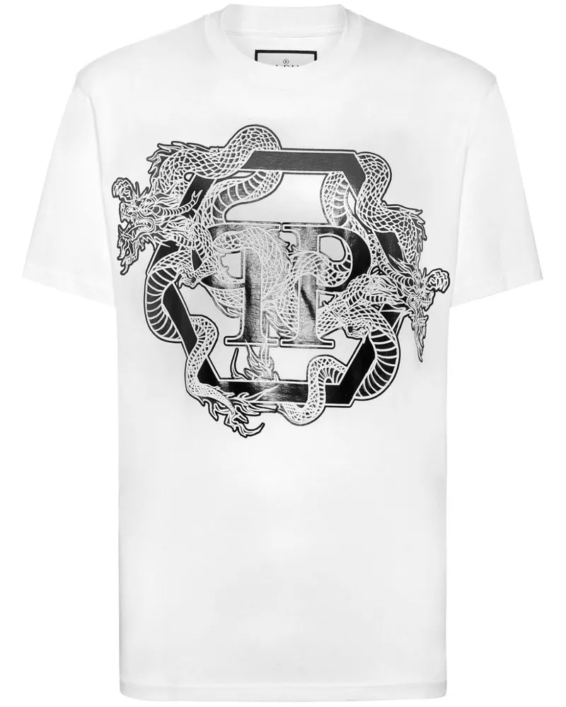 Philipp Plein Dragon T-Shirt - Weiß Weiß