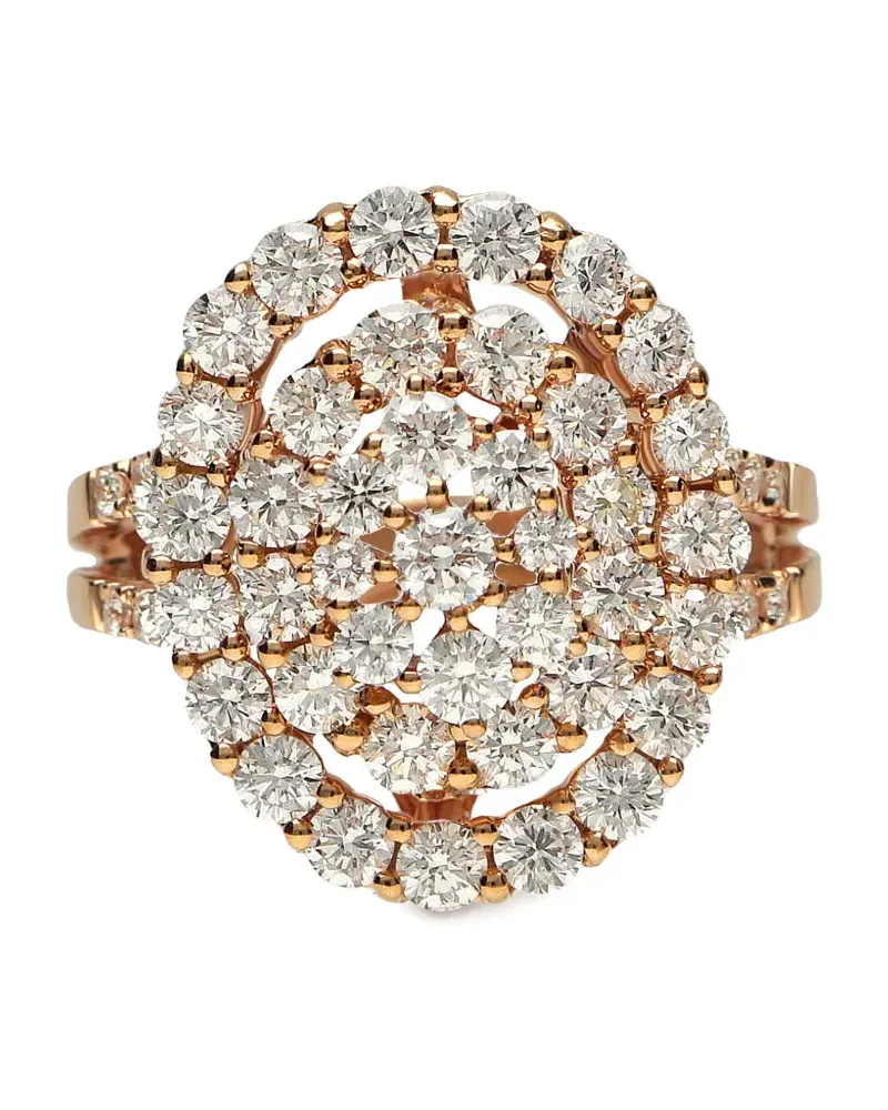 LEO PIZZO 18kt Rotgoldring mit Diamanten - Rosa Rosa