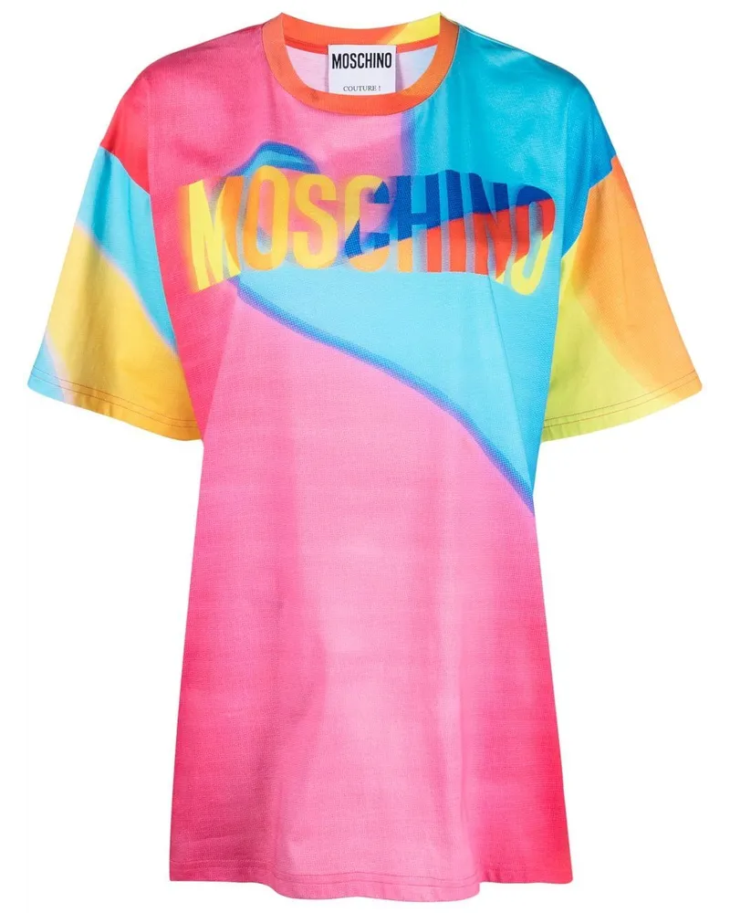 Moschino T-Shirt im Oversized-Look - Rosa Rosa