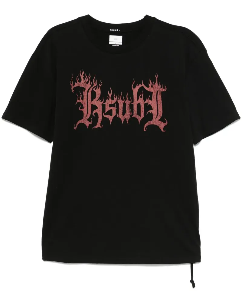 ksubi Fuego Biggie T-Shirt - Schwarz Schwarz