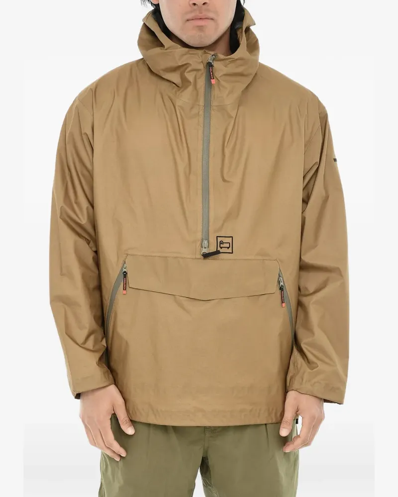 Woolrich half-zip hooded jacket - Nude Nude