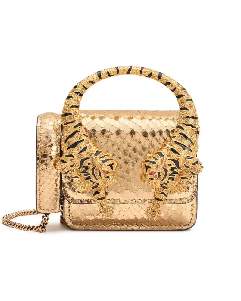 Roberto Cavalli Roar Handtasche - Gold Gold