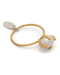 Wouters & Hendrix Twisted Ring mit Perlen Gold