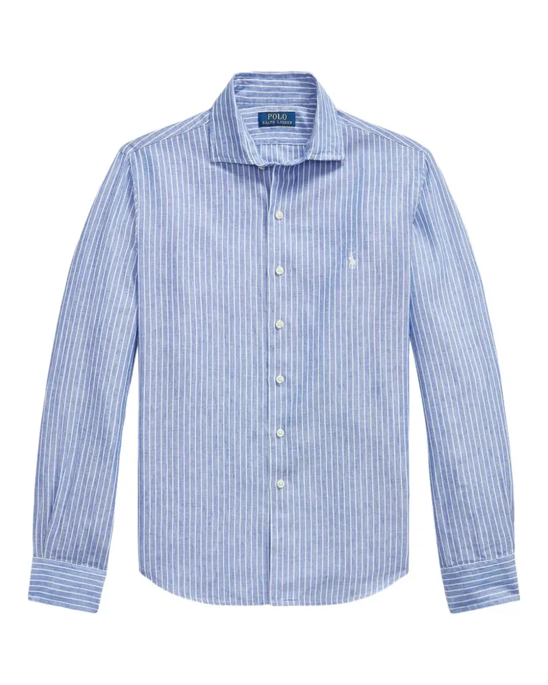 Ralph Lauren Gestreiftes Seersucker-Sweatshirt - Blau Blau