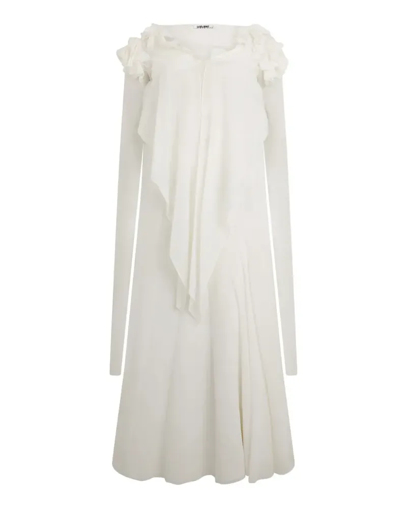 Philosophy Di Lorenzo Serafini ruffled midi dress - Weiß Weiß